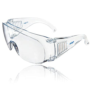 Dräger X-pect 8110 | Cubregafas protectoras | Lentes de seguridad antivaho | Para laboratorio, agricultura, industria | 10 gafas