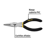 Pretul PPC-6P, Pinza de punta y corte en acero al carbono, 6"