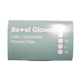 Guantes de látex desechables, 5.5 mm de grosor, sin polvo, blanco, 100 unidades/1000 unidades (100, grandes)