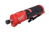 Milwaukee 2486-22 M12 - Kit de amoladora recta de 12 V con (2) batería de 2.0 Ah, cargador y bolsa de herramientas