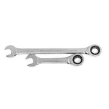 GearWrench - Juego de 34 piezas. 12 pt. Juego de llaves combinadas de trinquete, estándar y Stubby, SAE/Metric - 85034