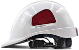 LSHAOBO Casco de construcción anticolisión para Electricista, Casco de Seguro de Trabajo, ABS, Casco de Seguridad para Electricista, ventilación, Gorra de protección Transpirable(Color:White)