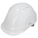 Astibym Casco de Ventilación ABS Blanco Casco de Trabajo con Tapa Protectora Ventilada para Ingeniería de Obras Construcción de Ferrocarriles