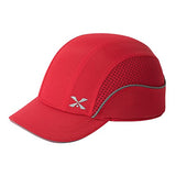 TIHEEN Gorra de béisbol de Seguridad, Ligera, de Seguridad, Resistente, protección para la Cabeza, Transpirable, Gorra de protección para la Cabeza (M18109H-rojo-ala Corta)