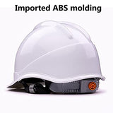 Casco de Seguridad ABS Sitio de Construcción Casco de Seguridad de Construcción Anti Aplastamiento y Transpirable Alta Resistencia a Impactos y Resistencia a Pinchazos Tamaño Máximo de uso 630 Mm