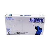 Ambiderm Guante NO ESTERIL Grande NITRILO DESECHABLE Libre DE Latex Y Polvo Azul Caja C/100