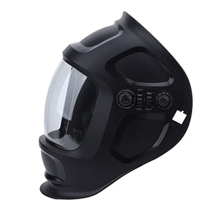 Casco de soldadura con energía solar, casco de soldador de oscurecimiento automático Protección infrarroja y UV Excelente sensor Alta sensibilidad para proyectos TIG MIG MMA