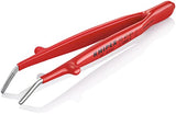 KNIPEX Tools 92 47 01 - Pinzas en ángulo de 30 ° (aislamiento de 1000 V, 5-1/2 pulgadas), color rojo