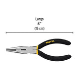 Pretul PPC-6P, Pinza de punta y corte en acero al carbono, 6"