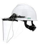 MSA 10118695 V-Gard Kit de sistema de accesorios, incluye: tapa blanca V-Gard, marco V-Gard para tapas ranuradas, visera transparente de policarbonato V-Gard (PC), protección superior contra impactos