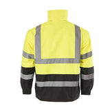 JORESTECH Chaqueta impermeable de alta visibilidad ANSI/ISEA 107-2015 Clase 3 Nivel 2 Amarillo/Negro JK-03-YLBK (S)