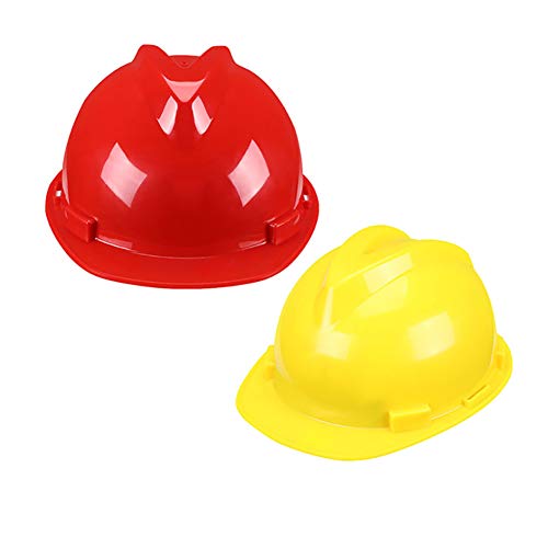 YZJJ Casco de Seguridad Industrial, Casco de construcción rígido, arnés de 4 Puntos, Casco de Protección, Casco de Trabajo Casco