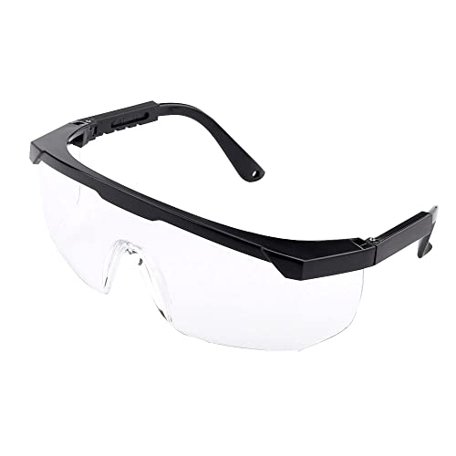 Paquete de 48 gafas de seguridad transparentes a granel, gafas de  protección para los ojos teñidas negras, antipolvo, impactos, resistentes a  los