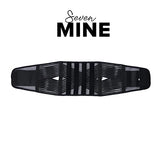 SEVEN MINE | Faja para Postura de Espalda Turmalina con Soporte Lumbar Para Hombres y Mujeres | Ciática, Hernia De Disco, Escoliosis Y Mucho Más | Correas Ajustables (Small, Negro)