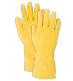 Ansell 11432 guantes de látex sin soporte, 25 pulgadas de altura, 11 pulgadas de longitud, 6 pulgadas de ancho, tamaño 8, natural (paquete de 12), Natural, Talla 9