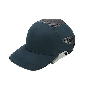 Gorra de Golpe de Seguridad con Rayas Reflectantes Ligero y Transpirable Hard Hard Hard Casco Casco Lugar de Trabajo Sombrero de construcción (Color : Dark Blue 1)