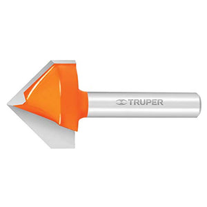 Truper BROU-V1/2, Broca para router, corte en "V", 1/2"