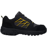 LARNMERN Zapatos con Punta de Acero para Hombre, Botas de Trabajo de Seguridad indestructibles y Antideslizantes, cómodas Zapatillas antipinchazos para Hombre L91182(28.0 cm, Negro y Amarillo)