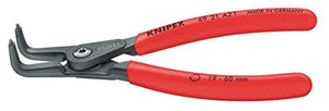 KNIPEX Tools - Alicates de precisión para círculos, externos, ángulo de 90 grados, 3 11/32"-5 1/2" Diámetro del eje (4921A41)