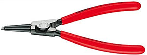 KNIPEX Tools - Alicates de sujeción para círculos, externo, recto, 1 37/64"-3 15/16" diámetro del eje (4611A31)