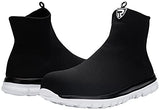 LARNMERN Zapatos de Seguridad para Hombres y Mujeres Punta de Acero Botas de Trabajo Ligeras Tenis industriales(Negro Blanco/28.5 cm)