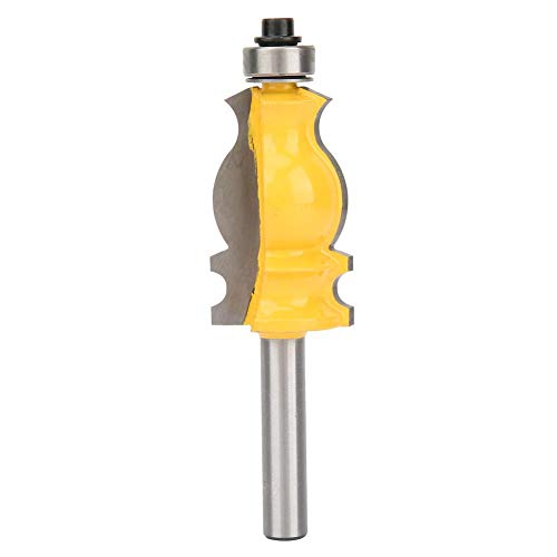 8 Mm V¨¢stago Carpinter¨ªa,Brocas Buriladoras Rodamientos de Fresadoras Cola de Pescado Barandilla Router Bit Edge Acabado Fresa Para Trabajar La Madera Fresadora