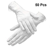 Exceart 50 Piezas Guantes de Látex Desechables Guantes de Examen Médico Guantes de Goma Guantes Sanos para La Limpieza del Hogar Comida Médica