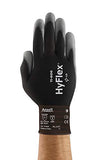 HyFlex 11-600 - Guante de Nylon con Poliuretano para trabajos que impliquen destreza y sensibilidad. Talla 9 (Grande) 1 par.