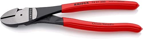 KNIPEX Tools 74 21 200, cortadores diagonales de alto apalancamiento de 8 pulgadas (paquete de 1)