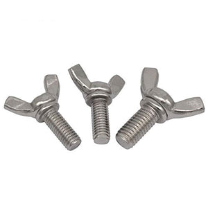 Empulgueras Tornillos M4 M5 Ala 304 de acero inoxidable de la mariposa Tornillo DIN316 mariposa Perno M4 / M5 * 6/8 / 10/12/16/20/25/30/35/40/45 (Size : M5x8 4pcs)