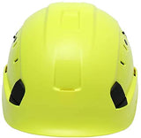 RJSHE Casco de Seguridad ABS Casco de protección Ajustable para Trabajos en Altura con suspensión de 6 Puntos para construcción y Escalada(Color:Green,Size:Type A)