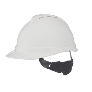 MSA Safety 10034018 V-Gard 500 - Tapa de protección con ventilación y suspensión de carraca de 4 puntos Fas Trac, Blanco, 6-1/2 to 8