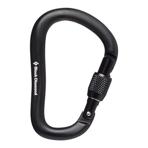 Black Diamond RockLock Screwgate Carabiner Black, One Size