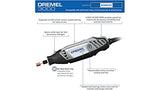 Dremel 3000-2/25 Kit de herramientas rotativas incluye eje flexible, accesorio de escudo – moldeado, alisado, tallado, esculpir – Ideal para disfraz de cosplay y hacer accesorios