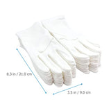 iplusmile 10 Pares de Guantes de Protección de Seguridad de Algodón Guantes de Joyería de Monedas Guantes de Trabajo Mitts Savers de Mano para Cocinar Jardinería