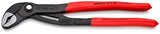 Knipex 87 01 300 SB Cobra Tenaza para Bombas de Agua Hightech Recubiertos de Plástico Antideslizante, 300 mm, color gris