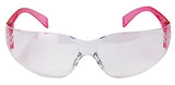 BISON LIFE Lentes de seguridad transparentes color rosa, 12 pares de lentes protectores, lentes de policarbonato resistentes a los impactos