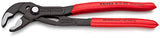 Knipex 87 01 250 Sb Cobra Tenaza para Bombas de Agua Hightech Atramentado Recubiertos de Plástico Antideslizante, 250 mm, rojo