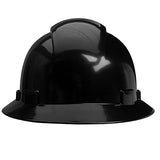 Casco de seguridad OSHA con visera completa ventilada con sistema de trinquete de 6 puntos, cumple con ANSI Z89.1, equipo de protección personal diseño de fibra de carbono