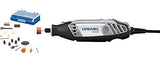 Dremel 3000-N/18 Herramienta rotativa de velocidad variable con 18 accesorios, color gris