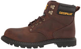 Cat Footwear Botas de trabajo Second Shift con puntera de acero para hombre, Café Oscuro, 9 Wide