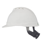 MSA Safety 10034018 V-Gard 500 - Tapa de protección con ventilación y suspensión de carraca de 4 puntos Fas Trac, Blanco, 6-1/2 to 8