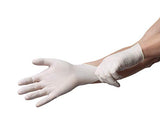 Xtra - Guantes grandes de látex sin polvo, paquete de 100 unidades, artículos de spa, servicio de alimentos e industriales, paquete de 100 unidades