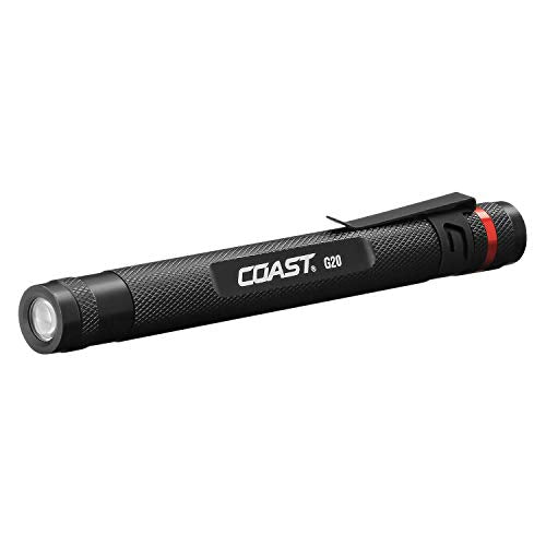 COASTG20 - Linterna LED Con Clip De Bolsillo Ajustable Y Brillo Uniforme