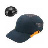 Gorra de Golpe de Seguridad con Rayas Reflectantes Ligero y Transpirable Hard Hard Hard Casco Casco Lugar de Trabajo Sombrero de construcción (Color : Dark Blue 1)