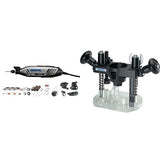 DREMEL 4300 - Rotativa con 5 aditamentos y 40 Accesorios, Aditamento de Base para Fresar, 335-01