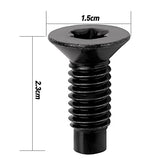 kiMing 16 tornillos Torx compatibles con Jeep Wrangler 76-86 CJ, 87-95 YJ, 97-06 TJ pernos de puerta y tornillos de bisagra para parabrisas