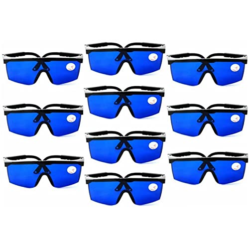 MCWlaser Gafas de seguridad láser OD5+, 190-540 nm/800-1700 nm Yag, azul,  verde y luz UV para protección ocular de 445 nm, 450 nm, 532 nm, 808 nm,  980