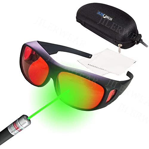 Gafas protectoras de depilación, gafas de longitud de onda Gafas láser Gafas  protectoras UV Gafas láser (verde tinta)