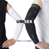 Mangas de protección UV para brazos con protección UPF 50, para hombres y mujeres, deportes al aire libre, Negro, X-Large